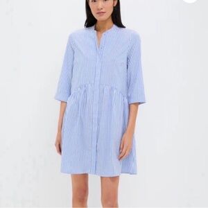 Tuckernuck Blue and White Striped Royal Shirt Dress